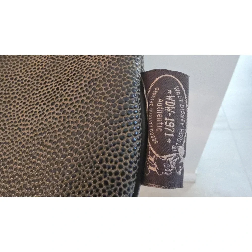 VTG Authentic Walt Disney World Brown Faux‎ Leather Fanny Pack Mickey Mouse